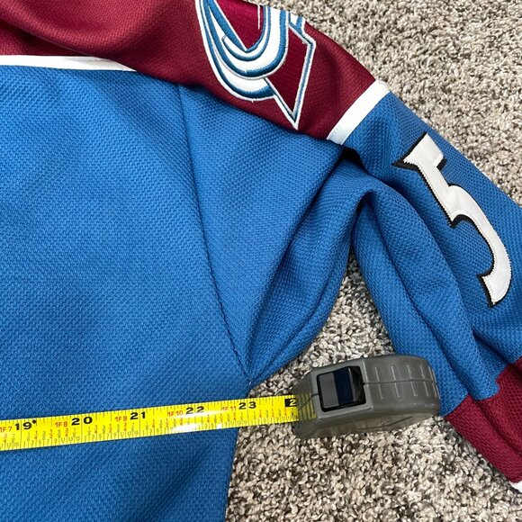 Colorado Avalanche Reebok Team Jersey Size 48 NHL #5 Obrien Made‎ In Canada Blue - Picture 6 of 8